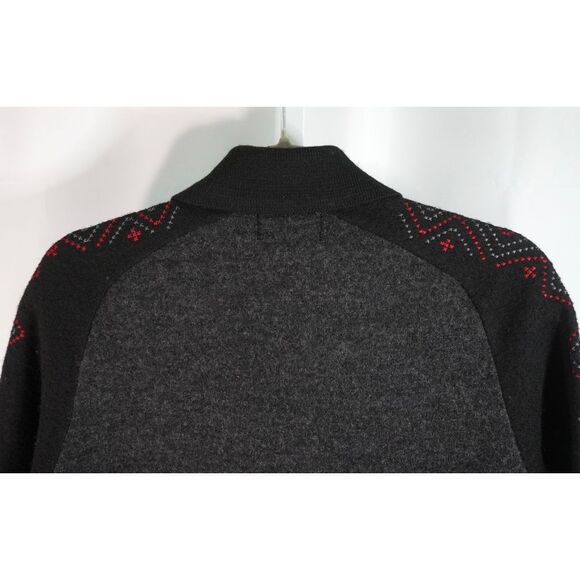 Women's XS Woolrich Embroidered Grey Collared Wool‎ Zippered Sweater Jacket - Picture 5 of 10